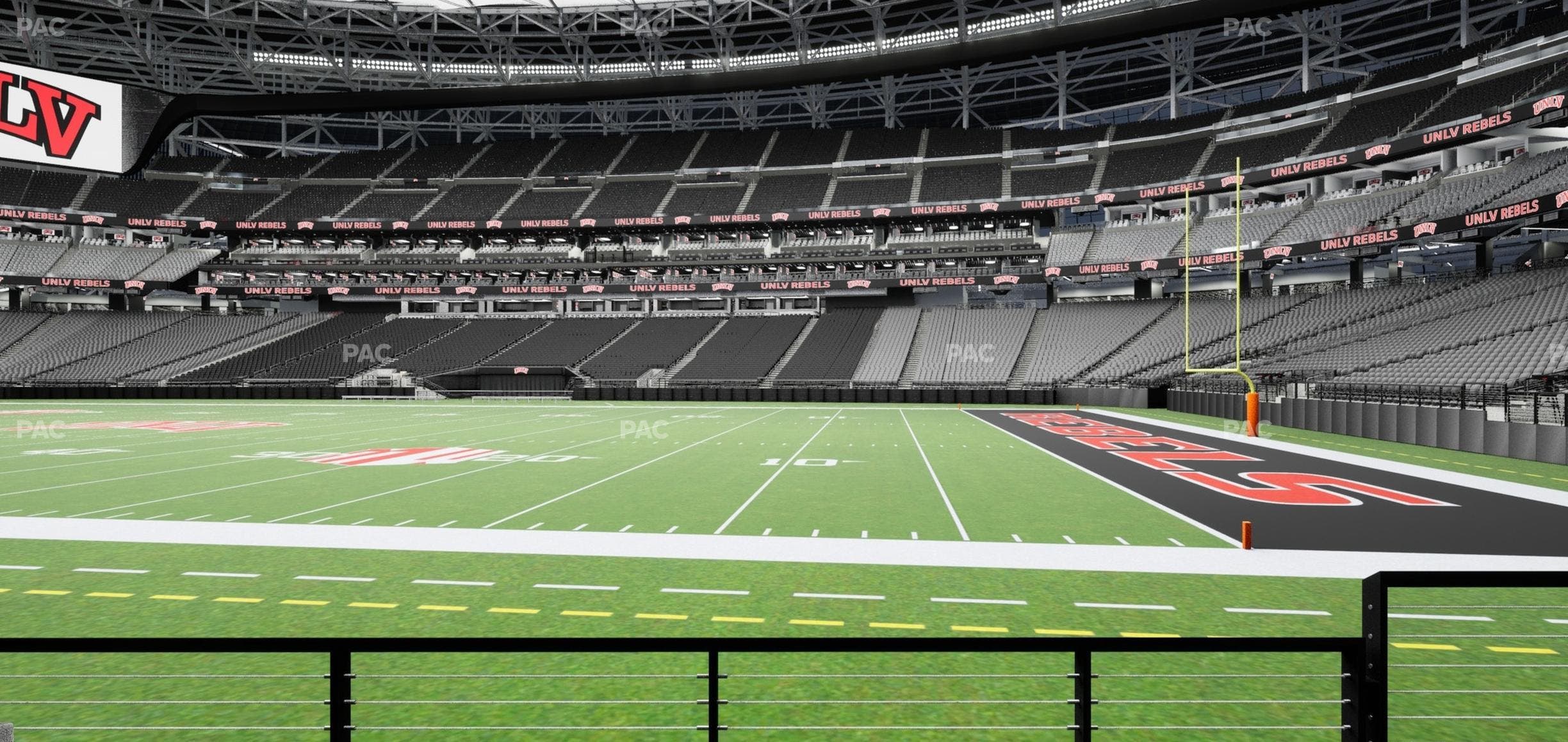 Allegiant Stadium - Section 130 Seat View