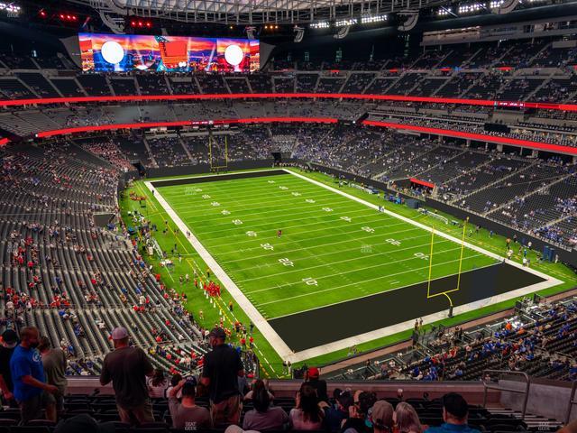 Official view from Section 303 at Allegiant Stadium