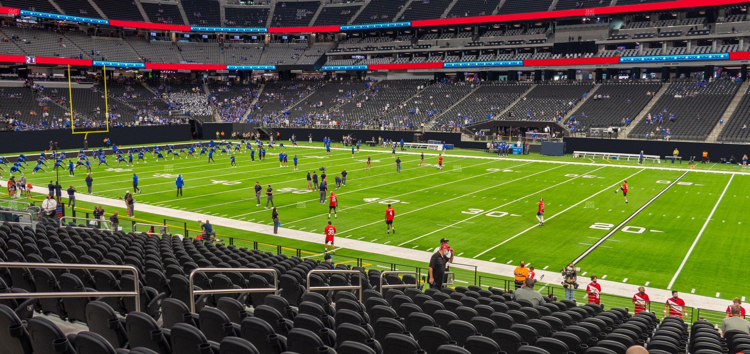 Allegiant Stadium - Section Club 109 Seat View