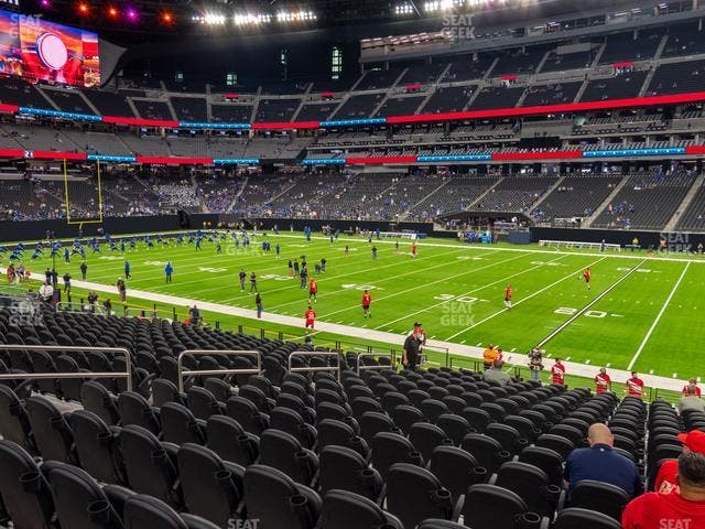 Allegiant Stadium - Section Club 109 Seat View