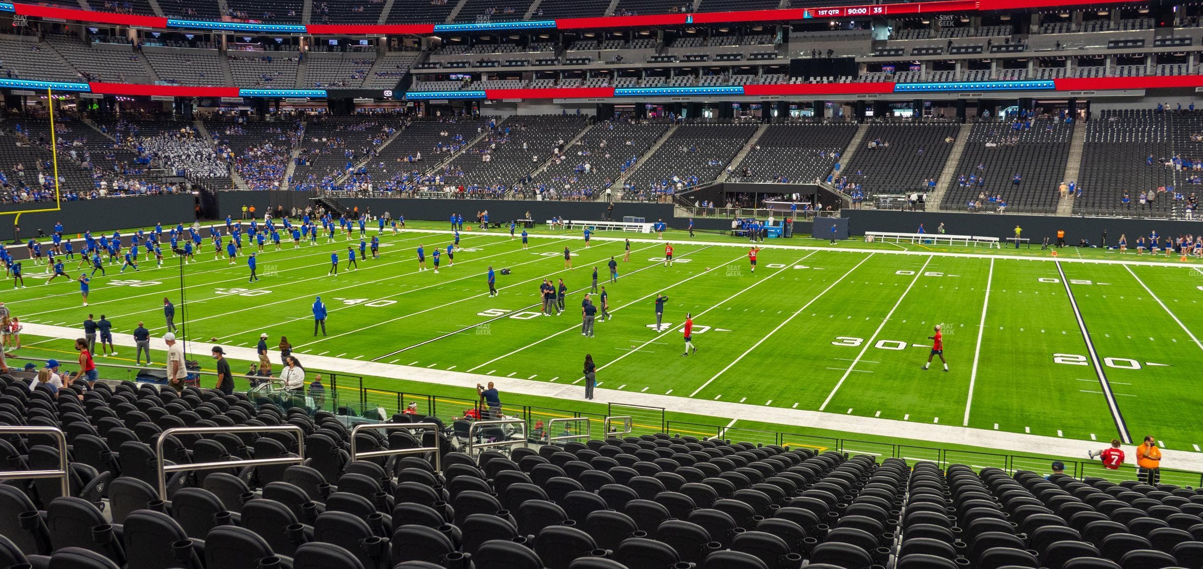 Allegiant Stadium - Section Club 110 Seat View