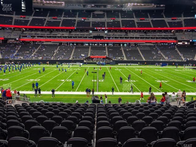 Allegiant Stadium - Section Club 112 Seat View