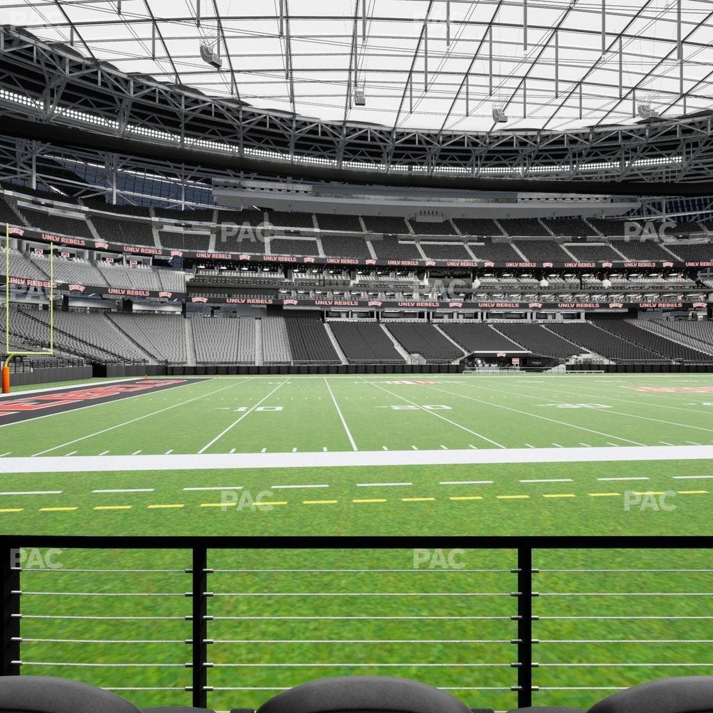 Allegiant Stadium - Section Club 115 Seat View