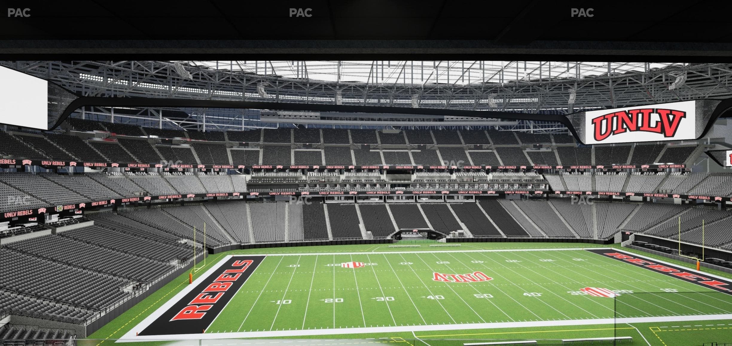 Allegiant Stadium - Section East Suite 2023 Seat View