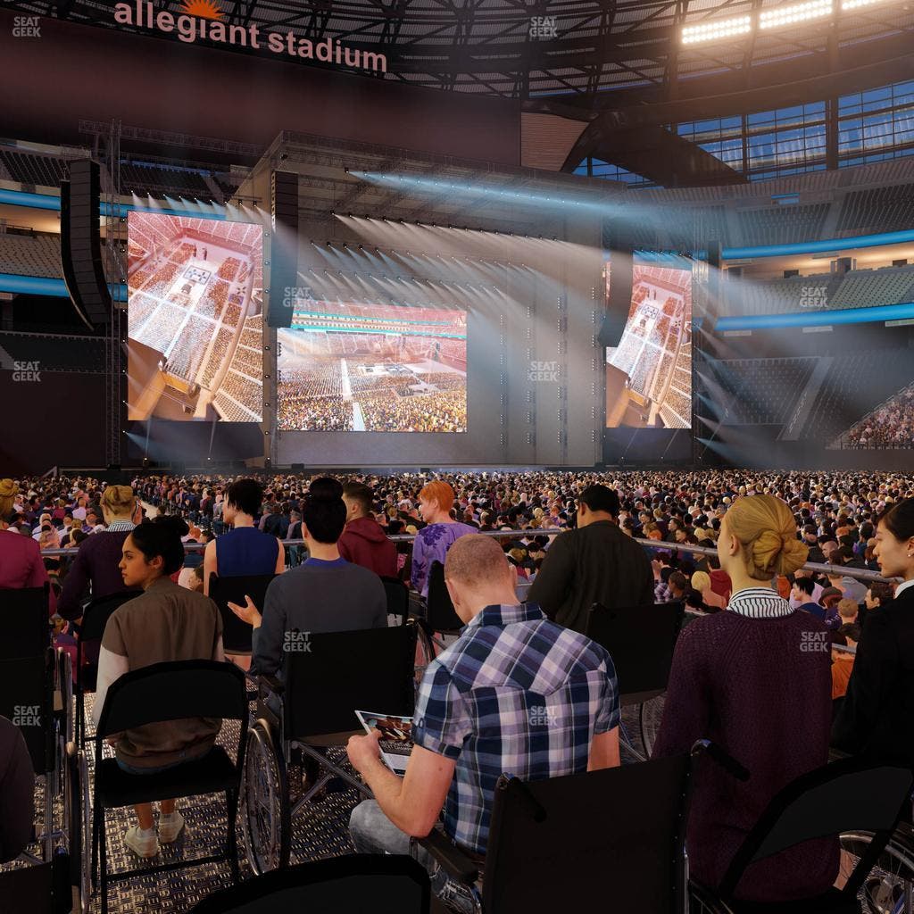 Allegiant Stadium - Section Floor B 5 Ada Seat View
