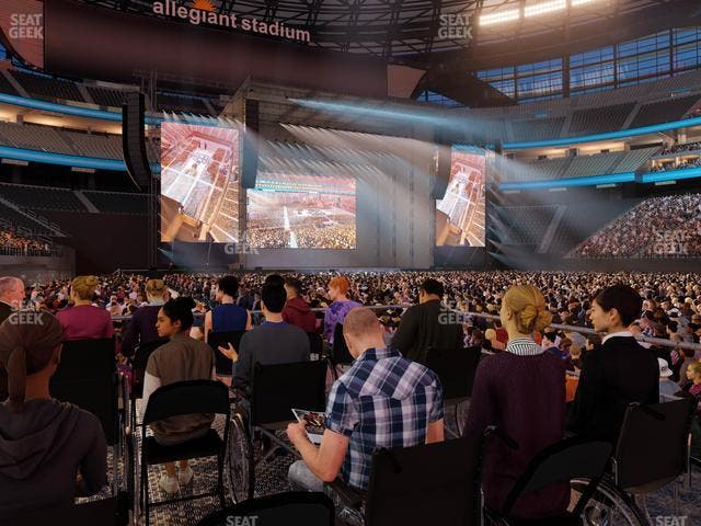 Allegiant Stadium - Section Floor B 5 Ada Seat View