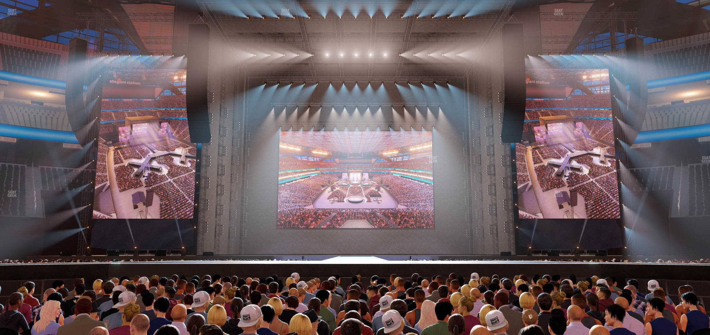 Allegiant Stadium - Section Floor C 3 Seat View