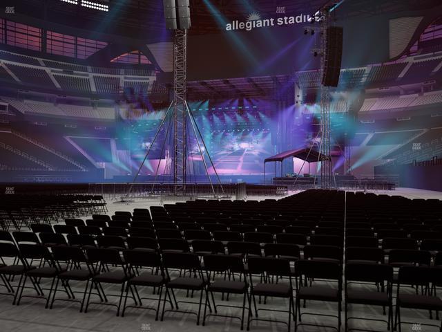 Official view from Section Floor D 1 at Allegiant Stadium