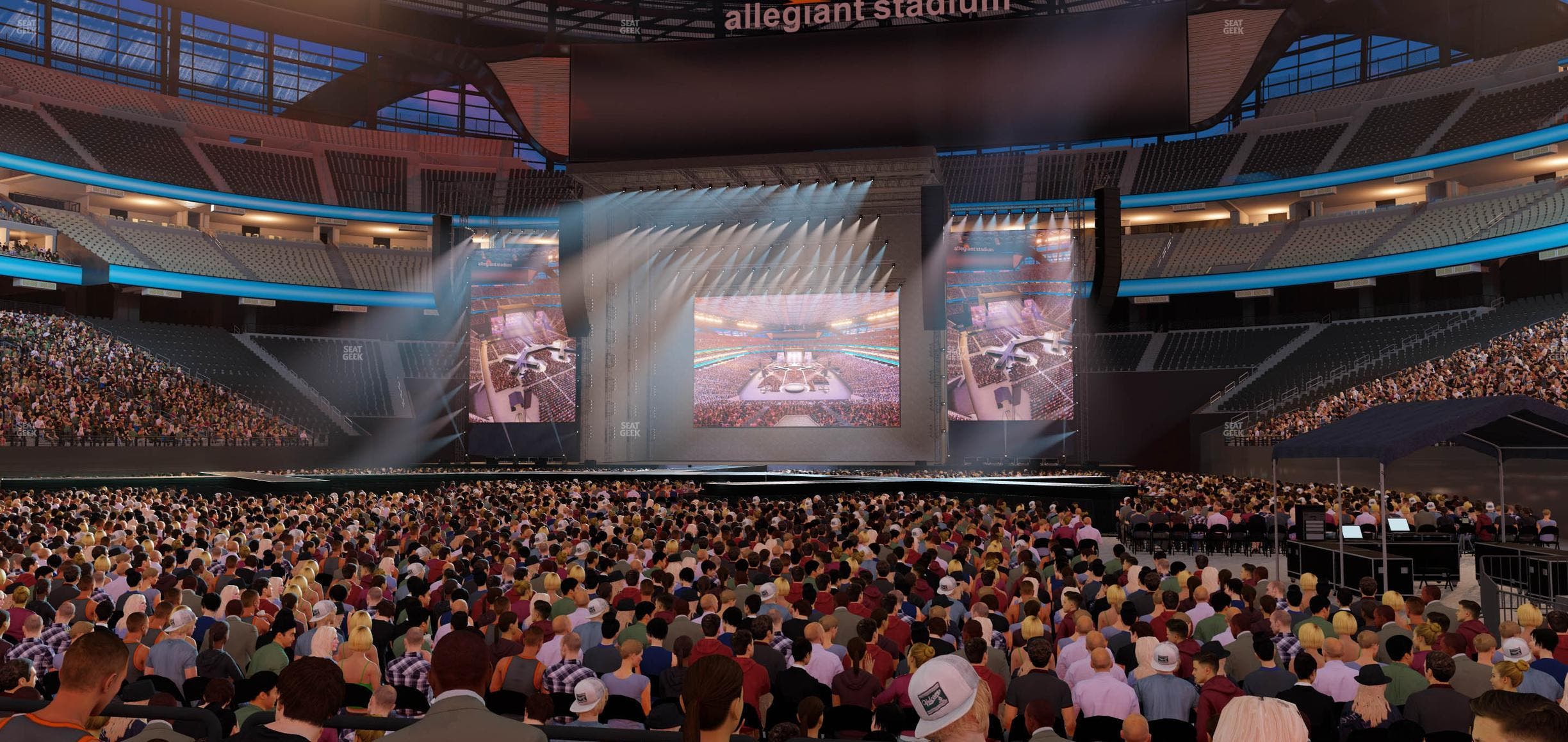 Allegiant Stadium - Section Floor E 2 Ada Seat View