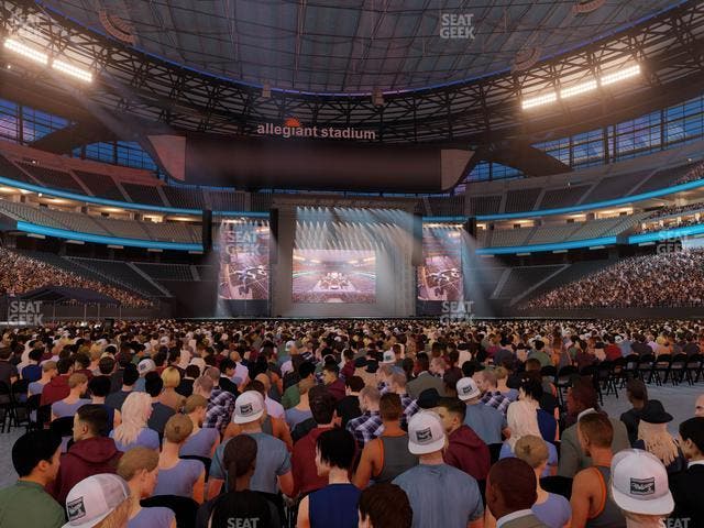 Allegiant Stadium - Section Floor E 5 Seat View