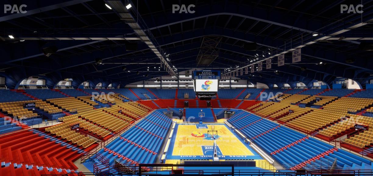 Allen Fieldhouse - Section 1 Seat View