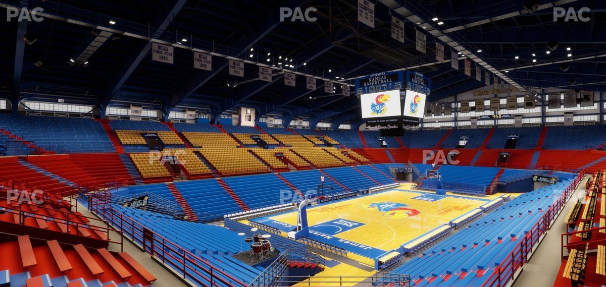 Allen Fieldhouse - Section 10 Ada Seat View