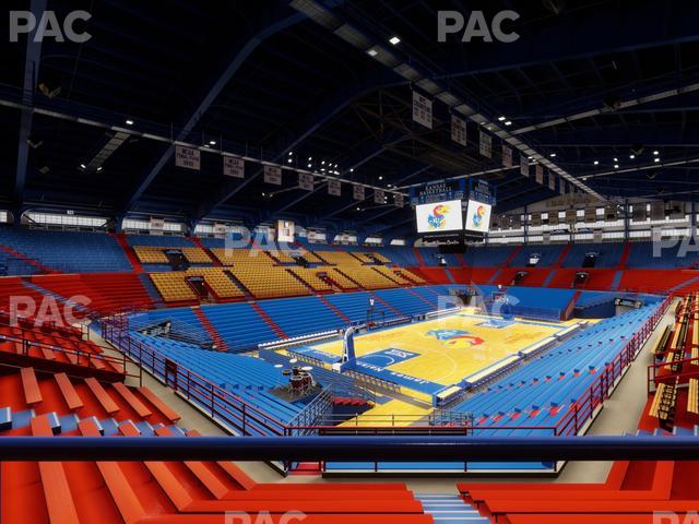 Allen Fieldhouse - Section 10 Ada Seat View