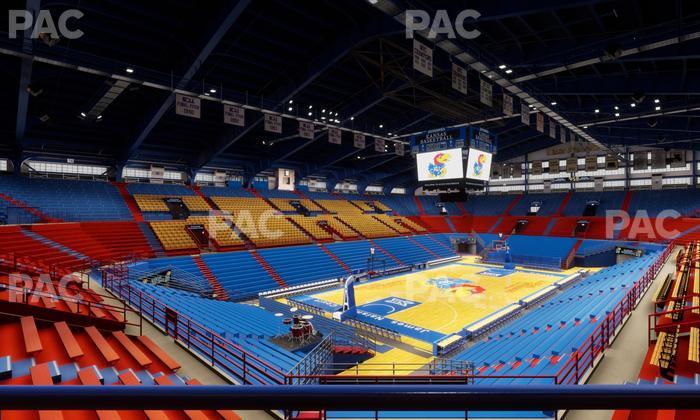 Allen Fieldhouse - Section 10 Ada Seat View
