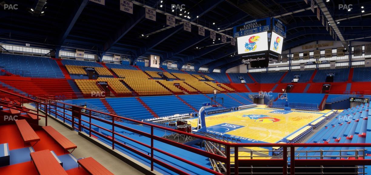 Allen Fieldhouse - Section 10 Seat View