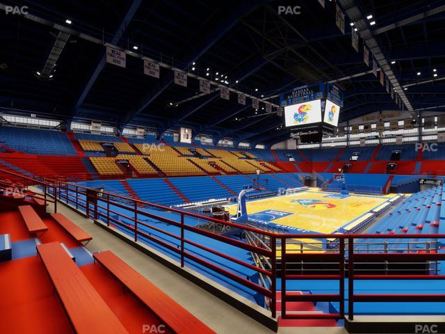 Allen Fieldhouse - Section 10 Seat View