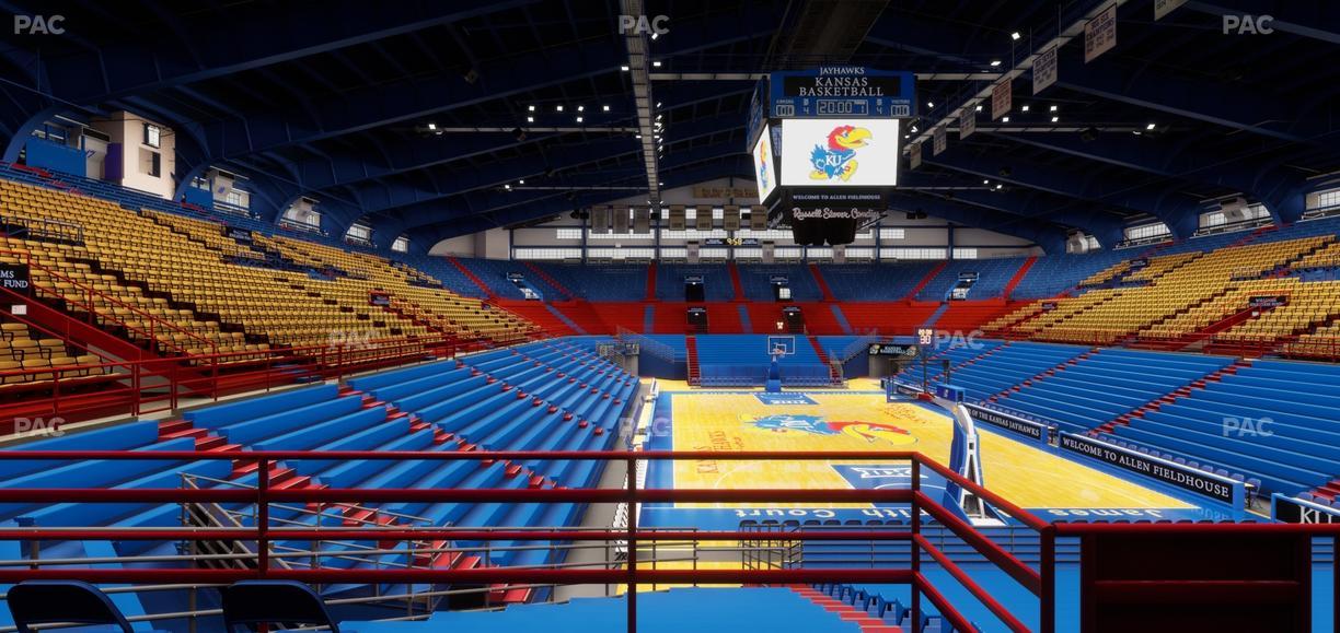 Allen Fieldhouse - Section 12 Seat View