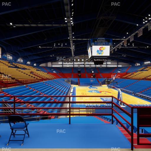 Allen Fieldhouse - Section 12 Seat View