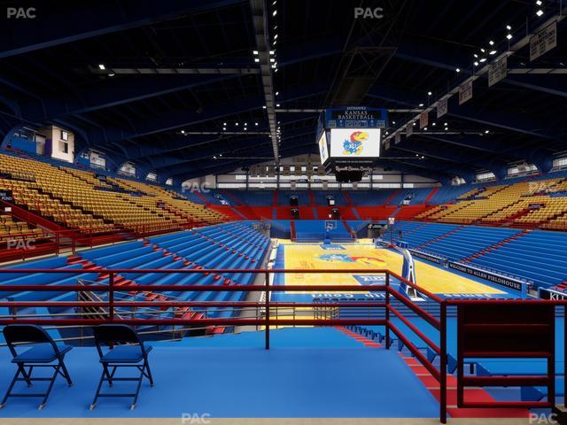 Allen Fieldhouse - Section 12 Seat View