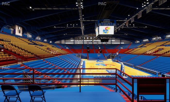 Allen Fieldhouse - Section 12 Seat View