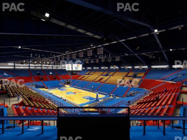 Allen Fieldhouse - Section 13 A Seat View