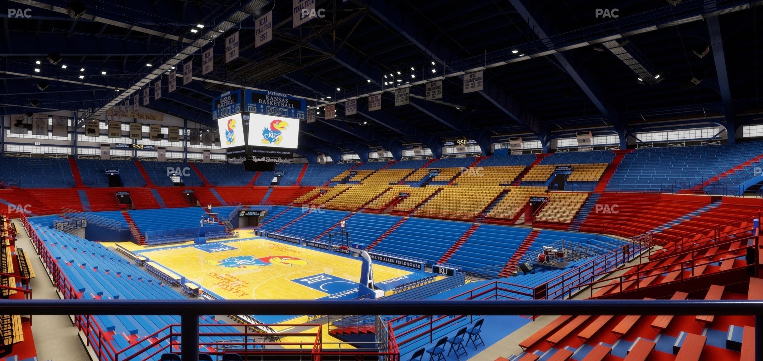 Allen Fieldhouse - Section 13 Ada Seat View