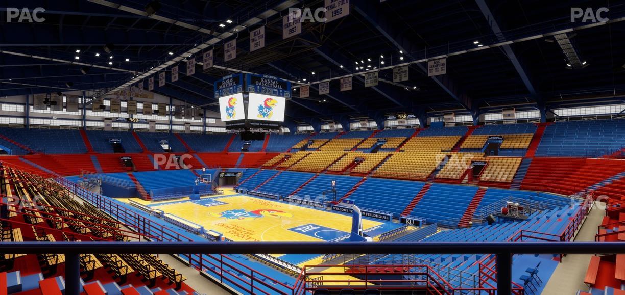 Allen Fieldhouse - Section 14 Ada Seat View