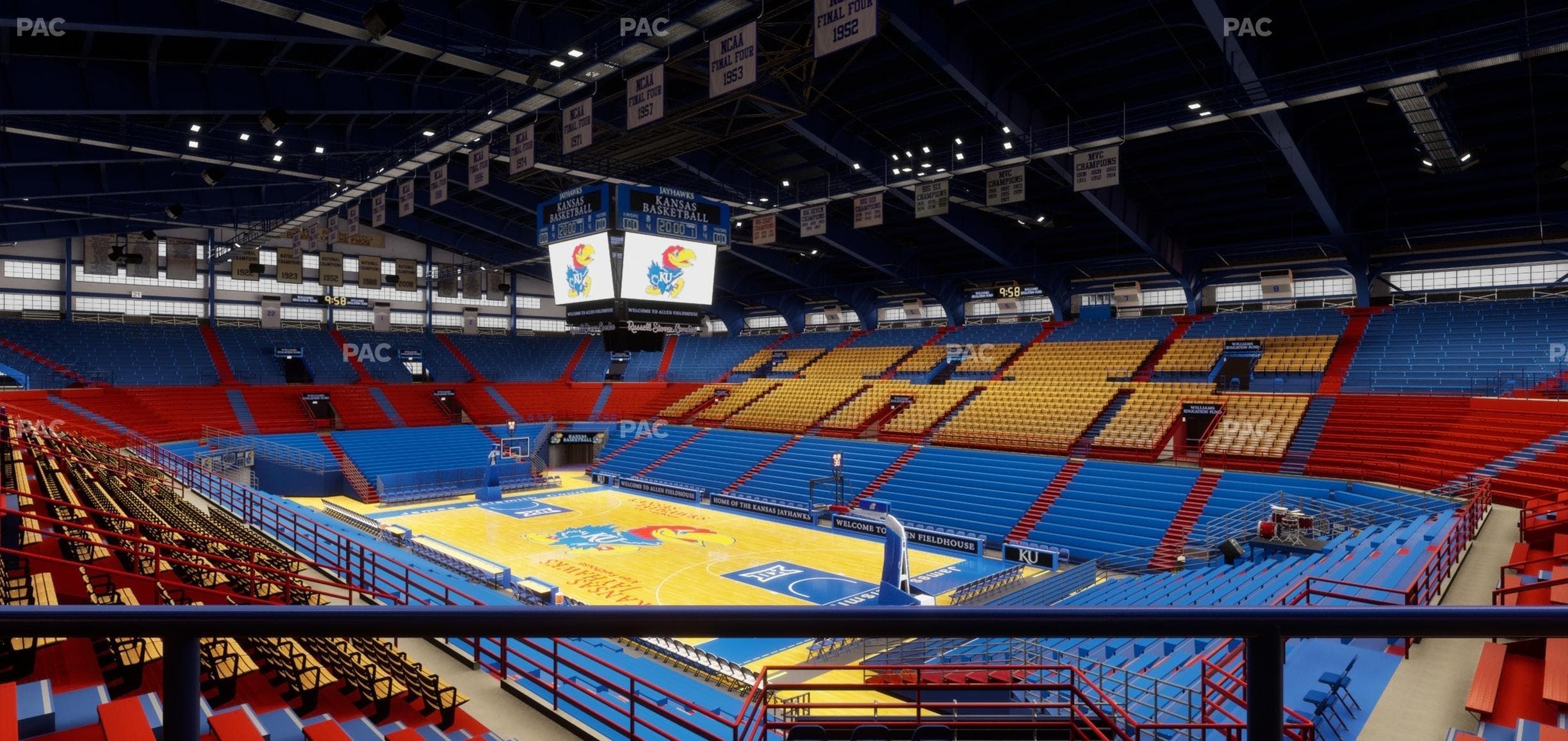 Allen Fieldhouse - Section 14 Ada Seat View