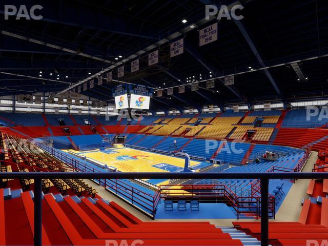 Allen Fieldhouse - Section 14 Ada Seat View