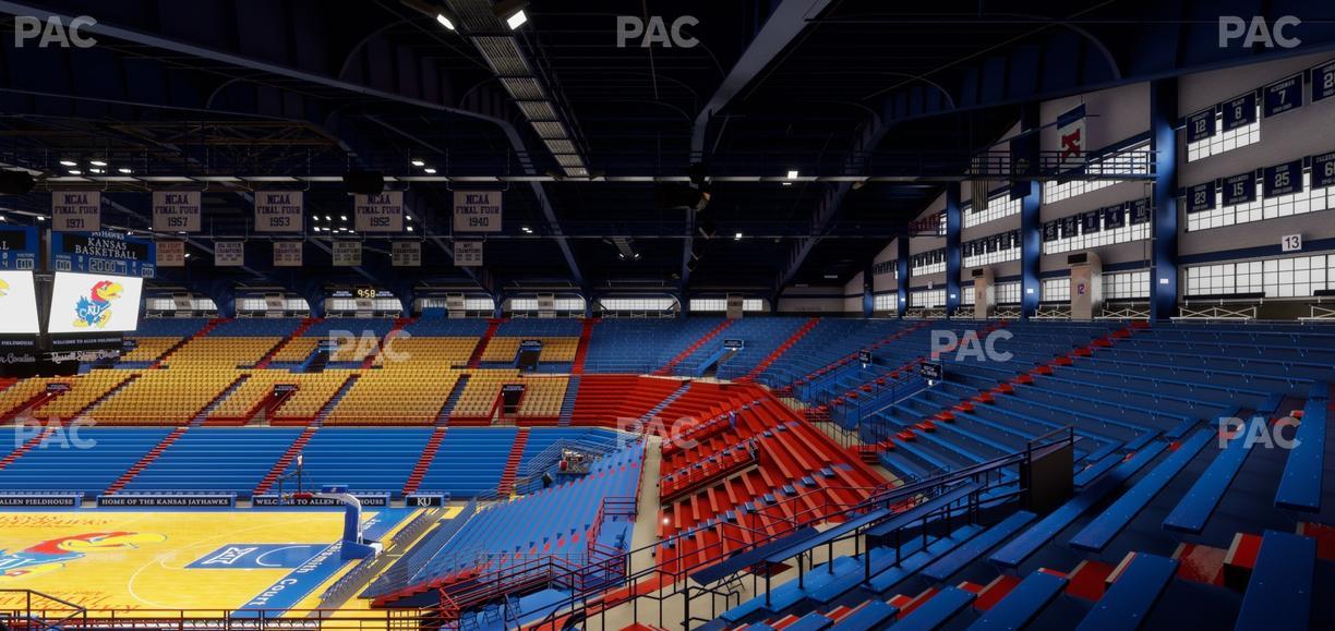 Allen Fieldhouse - Section 14 Seat View