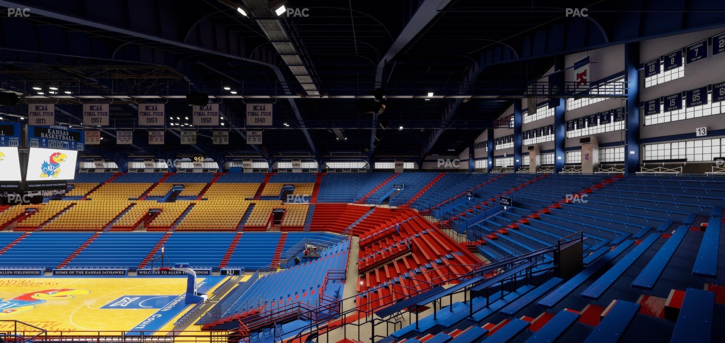 Allen Fieldhouse - Section 14 Seat View