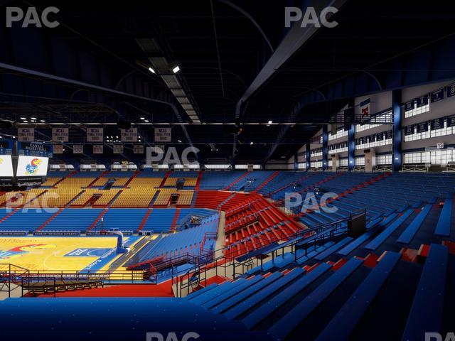 Allen Fieldhouse - Section 14 Seat View
