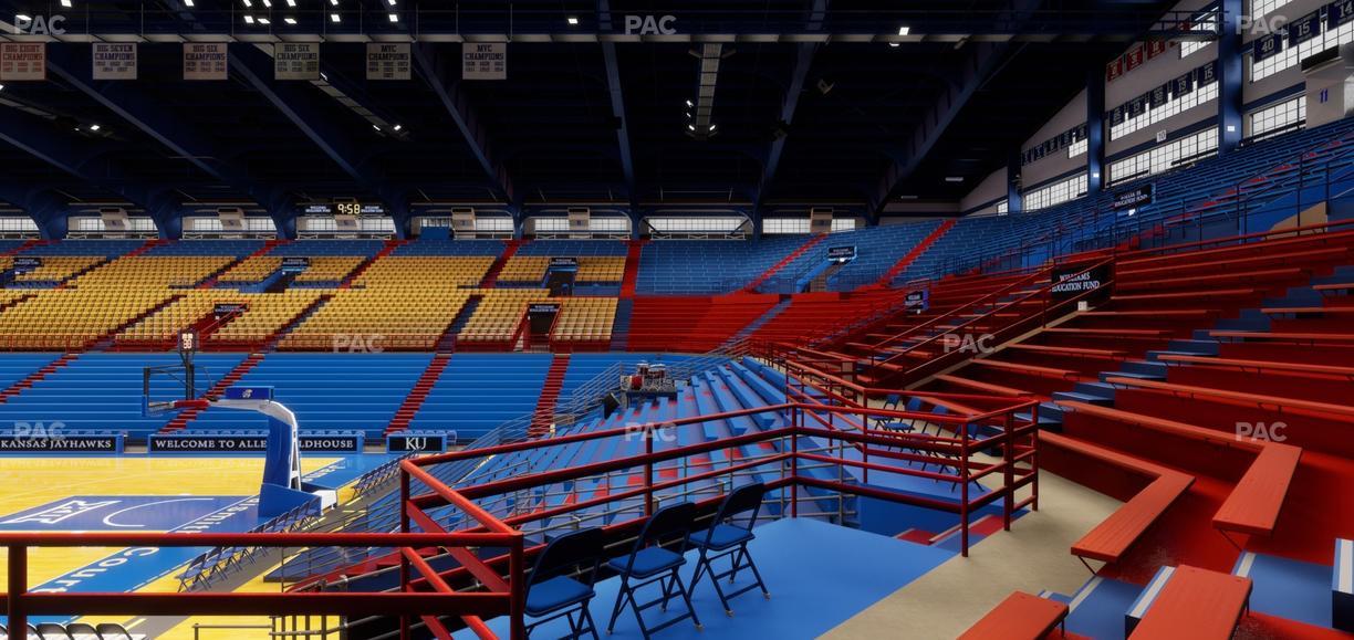 Allen Fieldhouse - Section 14 Seat View