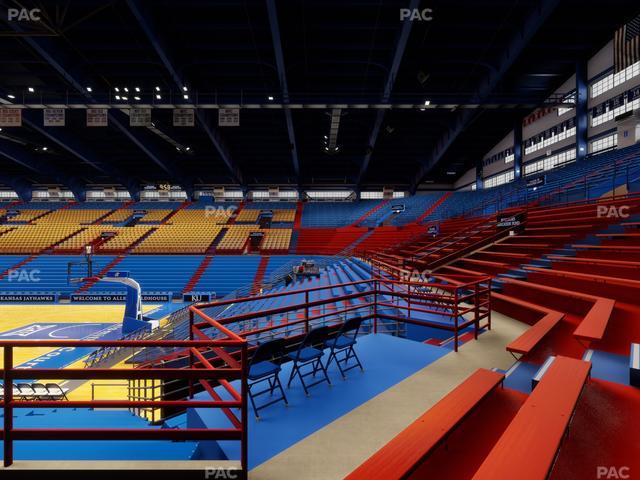Allen Fieldhouse - Section 14 Seat View