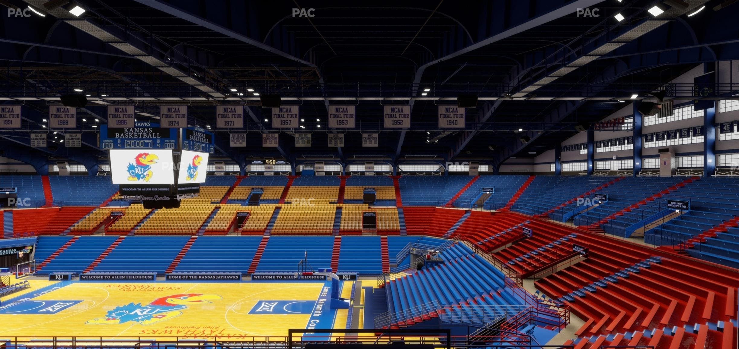 Allen Fieldhouse - Section 15 Seat View