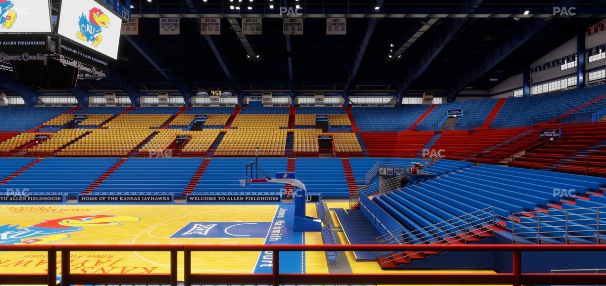 Allen Fieldhouse - Section 15 Seat View