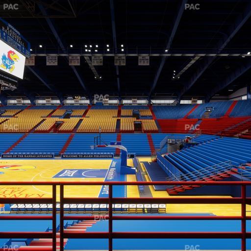 Allen Fieldhouse - Section 15 Seat View