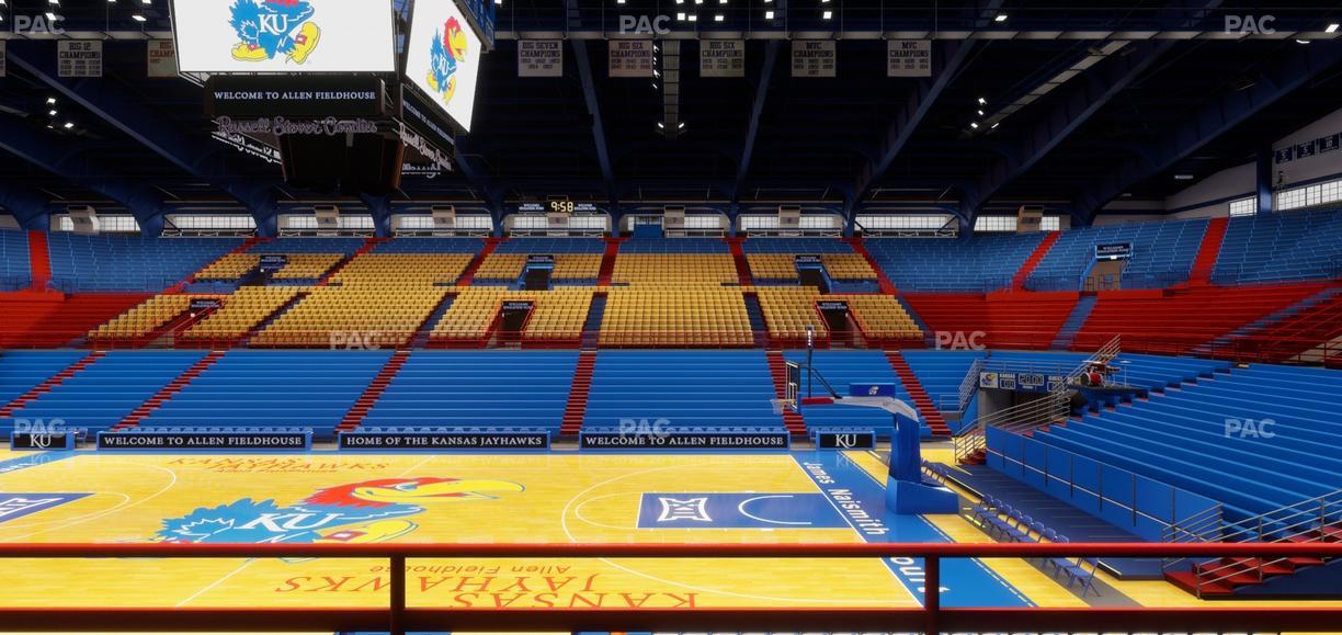 Allen Fieldhouse - Section 16 Seat View