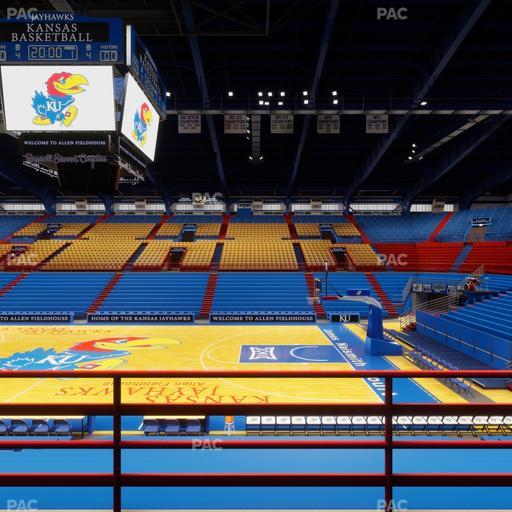 Allen Fieldhouse - Section 16 Seat View