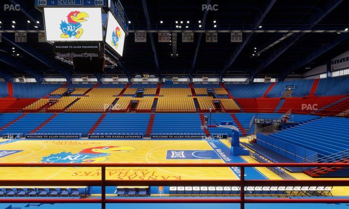 Allen Fieldhouse - Section 16 Seat View