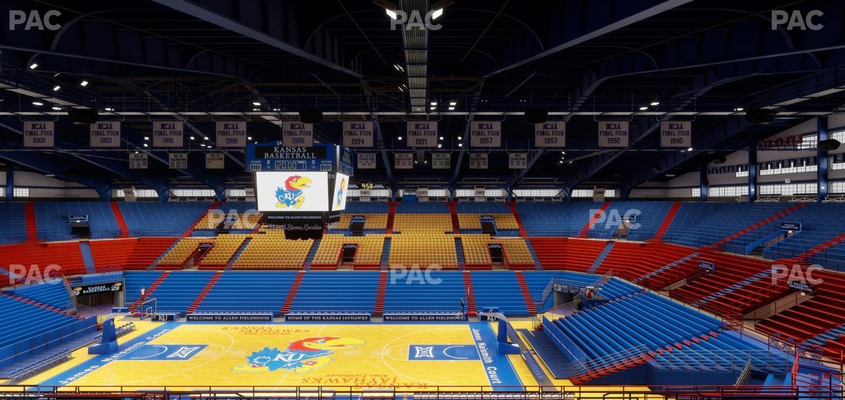 Allen Fieldhouse - Section 16 Seat View