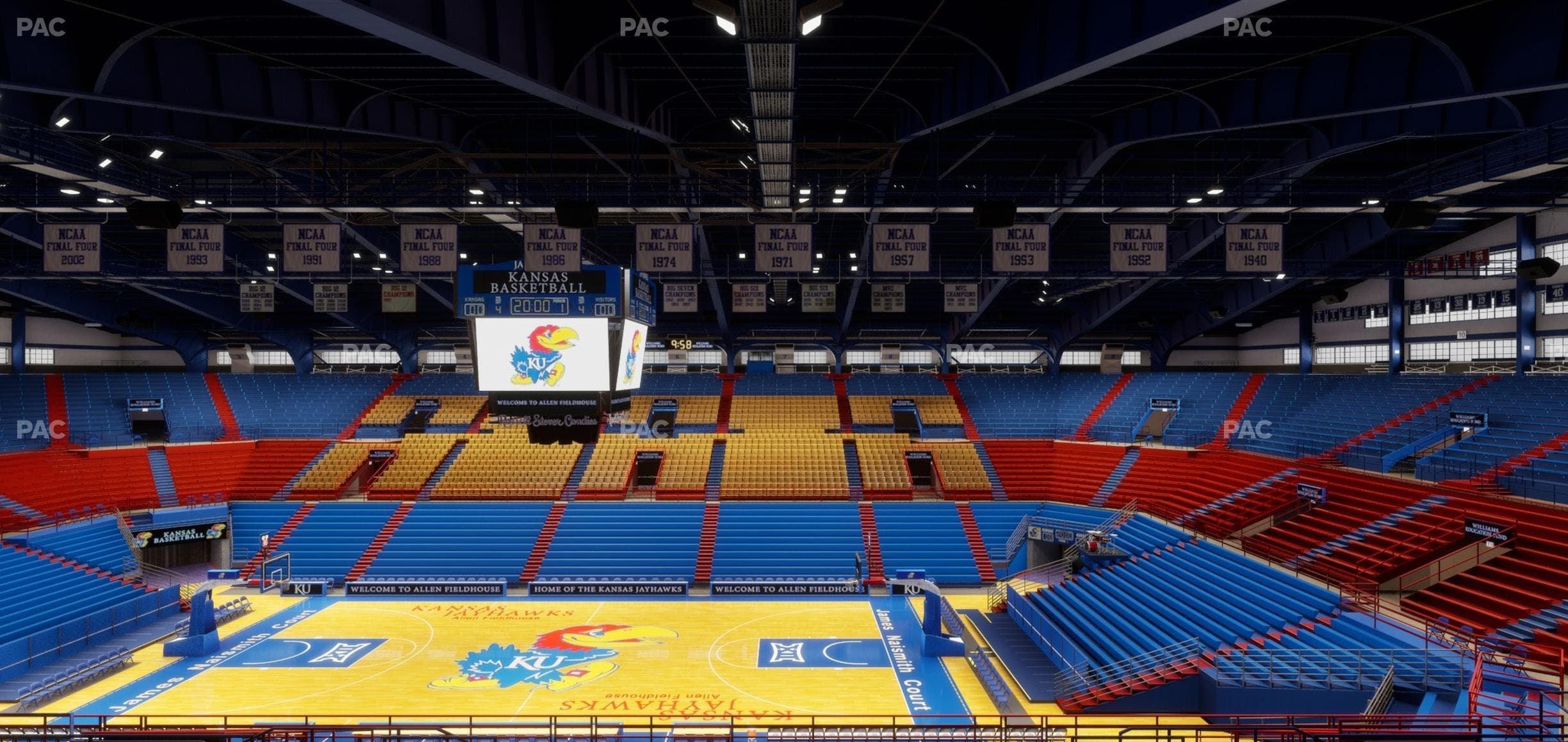 Allen Fieldhouse - Section 16 Seat View