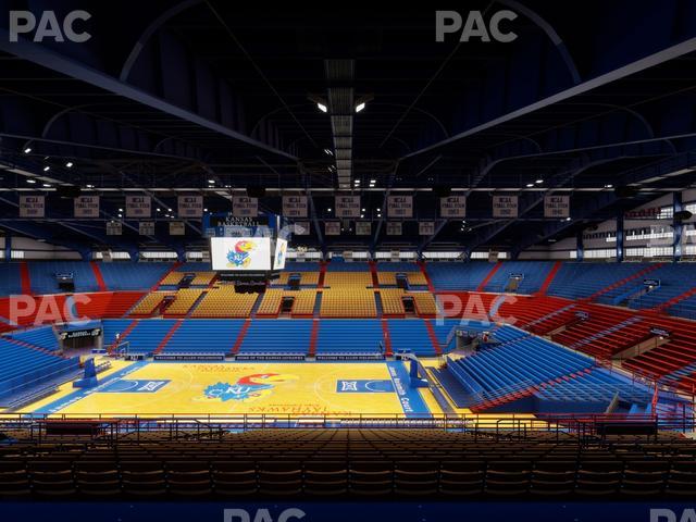 Allen Fieldhouse - Section 16 Seat View