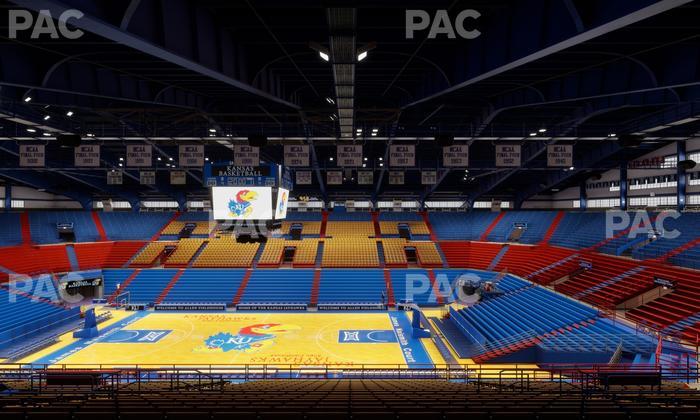 Allen Fieldhouse - Section 16 Seat View