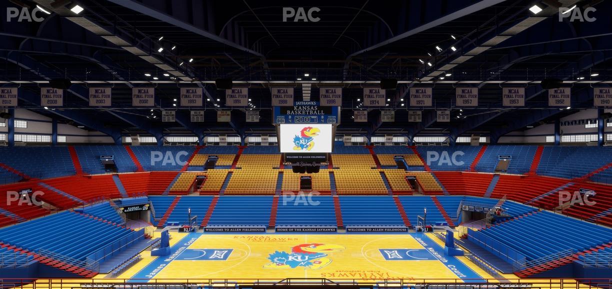 Allen Fieldhouse - Section 17 Seat View