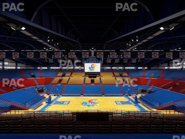 Allen Fieldhouse - Section 17 Seat View