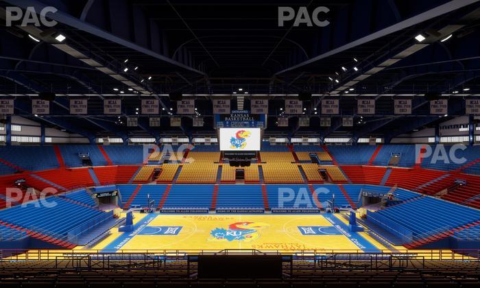 Allen Fieldhouse - Section 17 Seat View