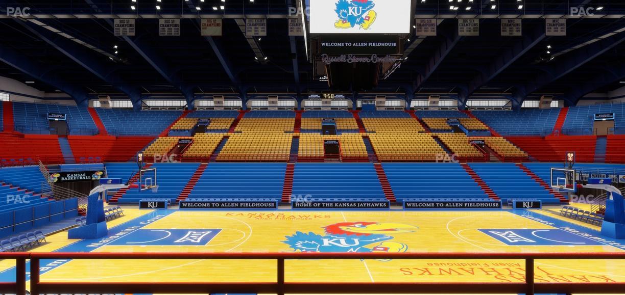 Allen Fieldhouse - Section 17 Seat View