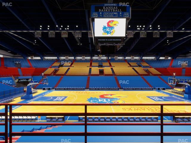 Allen Fieldhouse - Section 17 Seat View