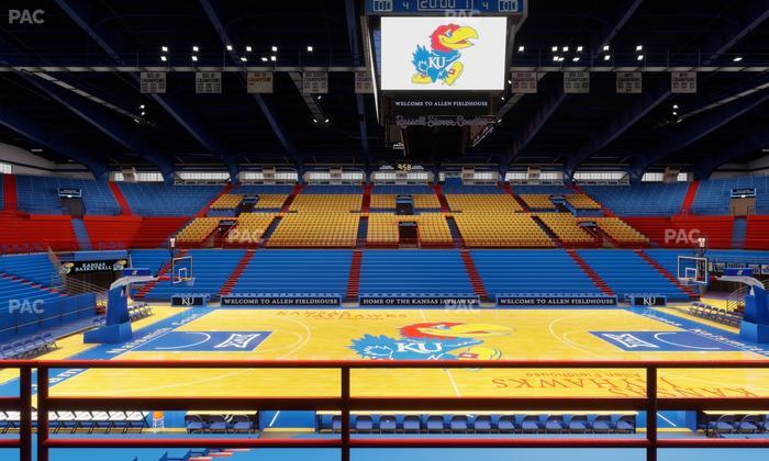 Allen Fieldhouse - Section 17 Seat View